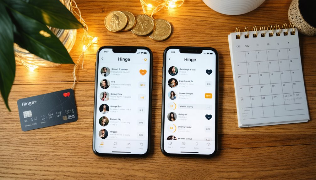 compare hinge subscription features