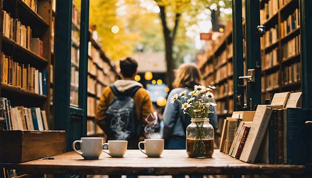 cozy bookstore timed book swap