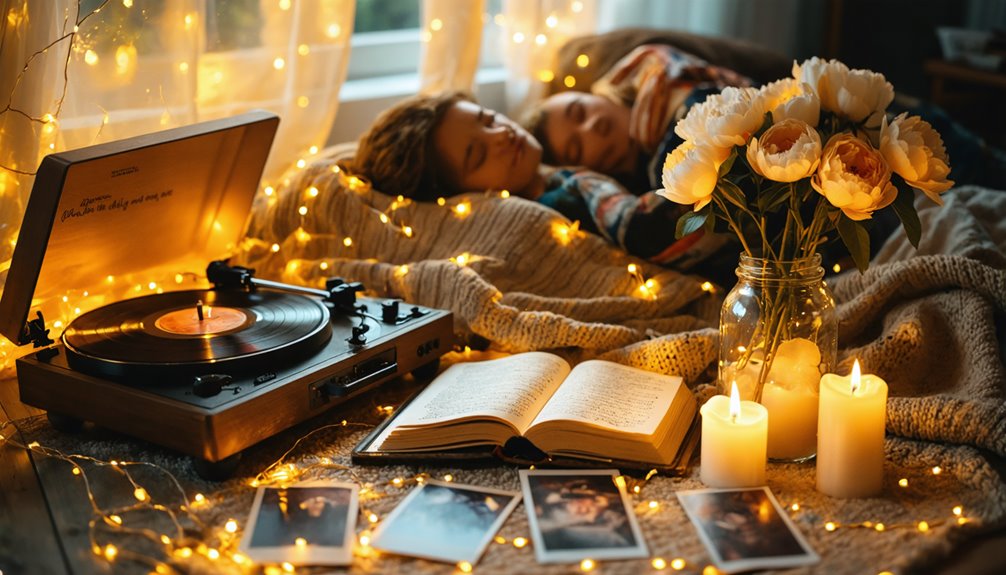 cozy candlelit memory filled proposal