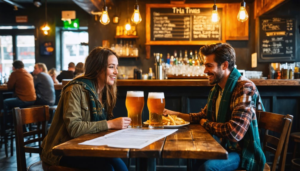 cozy pub trivia team camaraderie