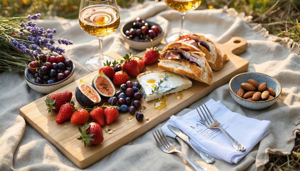 luxe portable romantic picnic bites