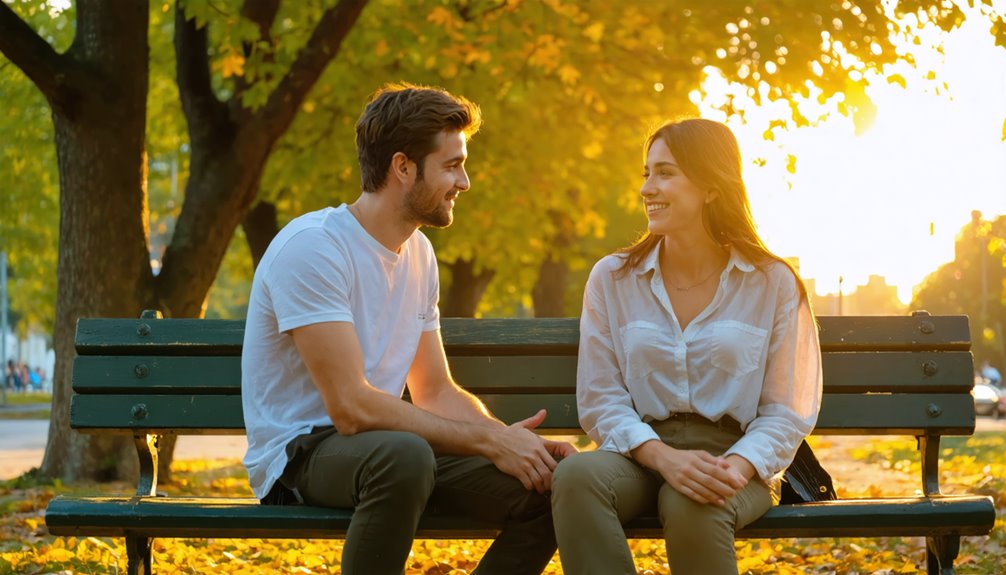 observe her nonverbal comfort cues