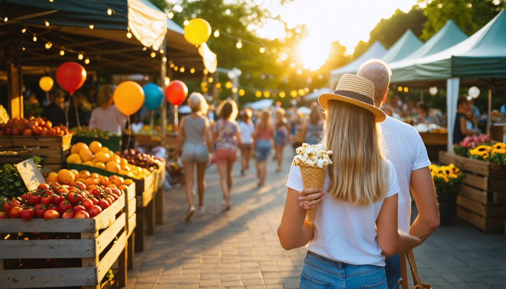 snack fueled market people watching