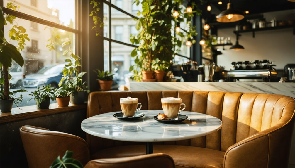 cozy cafe for easy conversation