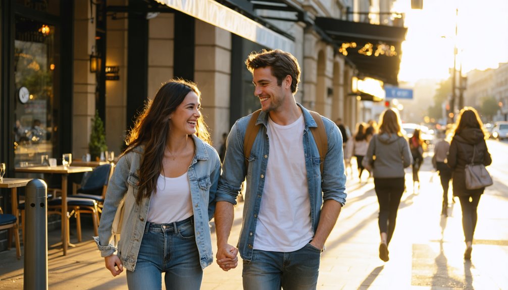 light playful exploratory touch