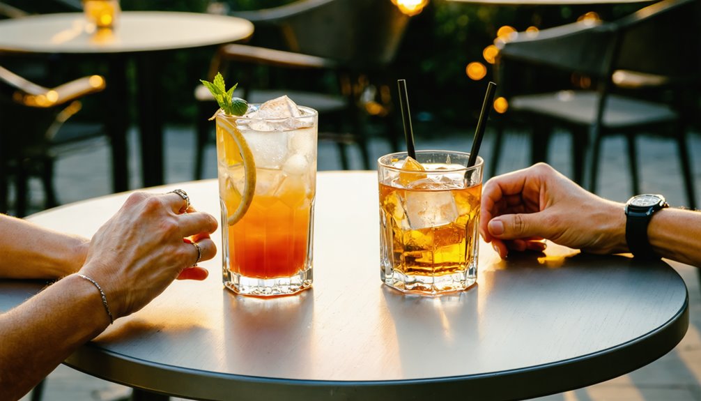 sip slowly alternate with water