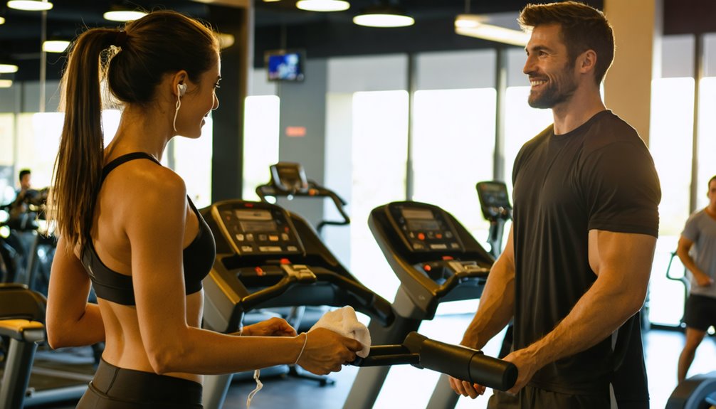 wait between sets and smiles